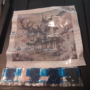 Haunted House Diamond Painting Kit 30x30